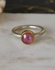 Raspberry Sapphire Ring