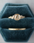 Old Mine Cut Diamond Salted Ring