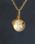 Beach Sand Necklace in 14k gold
