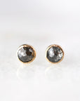 Rose Cut Diamond Bubble Studs