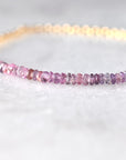 Spinel Chain Bracelet - August Birthstone