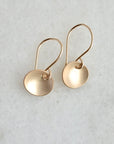 Oval Sun Drop Earrings / Gold Filled