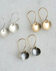 Oval Sun Drop Earrings / Gold Filled