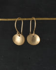 Oval Sun Drop Earrings / Gold Filled
