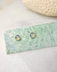 Labradorite Studs | Sterling Silver