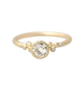 1.07CT Old Mine Cut Diamond Salted Engagement Ring