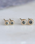 Montana Sapphire Bubble Studs
