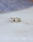 Montana Sapphire Bubble Studs