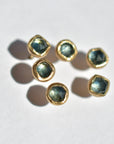 Montana Sapphire Rose Cut Studs