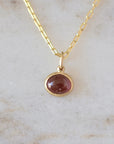 Mahenge Garnet Baby Oval Pendant