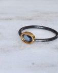 Cobalt Blue Sapphire Stacking Ring