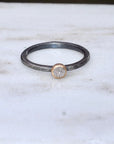 Grey Diamond Stacking Ring