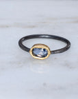 Cobalt Blue Sapphire Stacking Ring