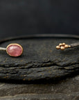 Pink Sapphire Salted Cuff Bracelet