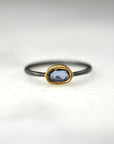 Cobalt Blue Sapphire Stacking Ring