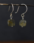 Color Drop Earrings | Moss Aquamarine