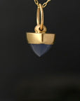 Namibian Chalcedony Boat Pendant