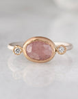 Beach Rose Pink Sapphire Ring