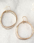 Double Happy Hoop Earrings