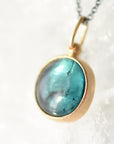 Atlantic Blue Tourmaline Charm