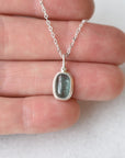 Teal Blue Tourmaline Pendant