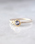 Baby Salted Ring | 14k + Sterling with Spinel - August Birthstone
