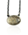 Beach Sand Necklace | Oval