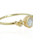 Salted Engagement Ring | Rose Cut Diamond