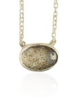 Beach Sand Necklace | Oval