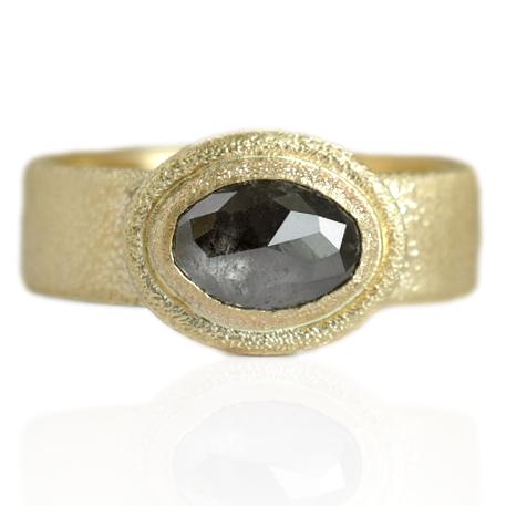 Sea Smoke Diamond Ring