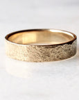 Stone Textured Band | 5mm Gold