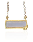 Salted Purple Chalcedony Necklace