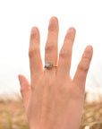 Seaweed Ring with Grey Moonstone