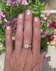 Salted Engagement Ring | Old Mine Cut Diamond