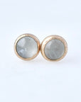 Aquamarine + 14k gold studs