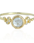 Salted Engagement Ring | Rose Cut Diamond