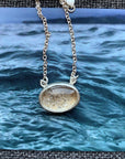 Beach Sand Necklace | Oval