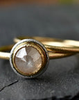 Hali Engagement Ring | 18k + platinum