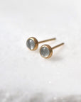 Aquamarine + 14k gold studs