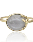 Seaweed Ring with Grey Moonstone