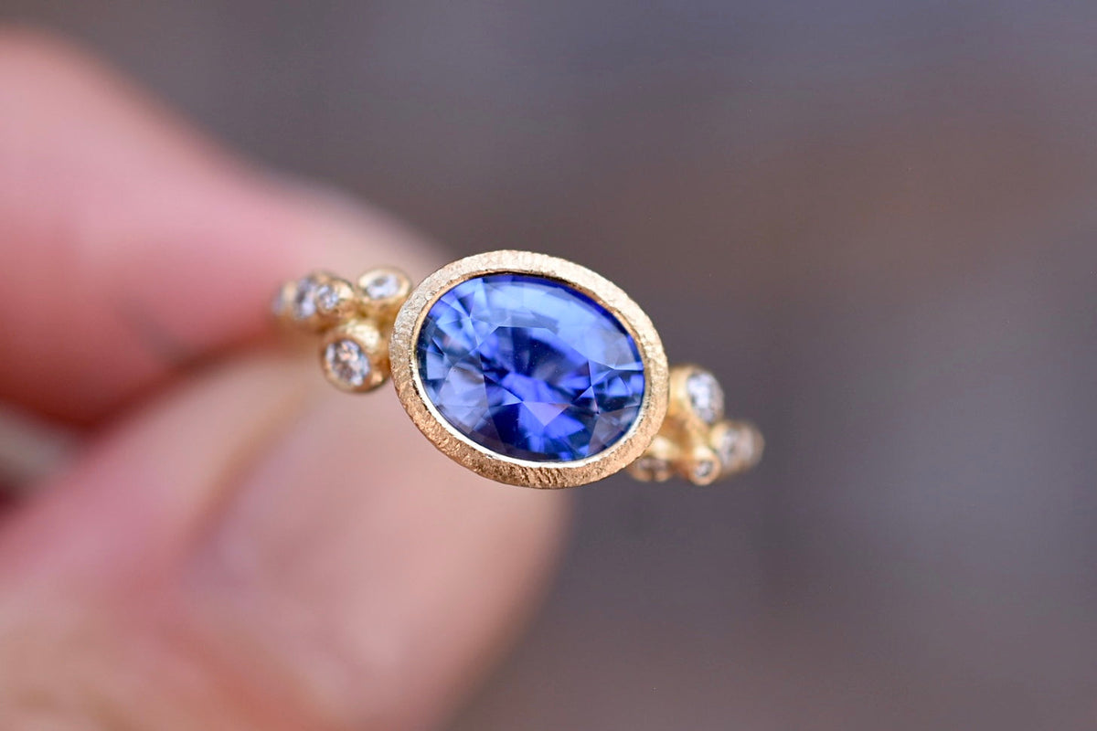 Ceylon Sapphire Salted Ring or Amy