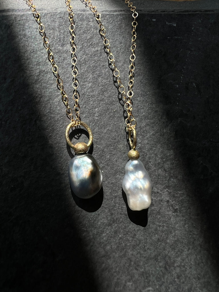 Fog Grey Tahitian Pearl Pendant