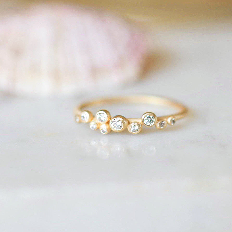 Salted Ring with Diamonds