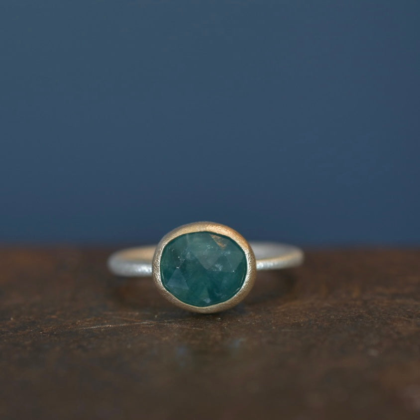 Aegean Green Grandidierite Ring