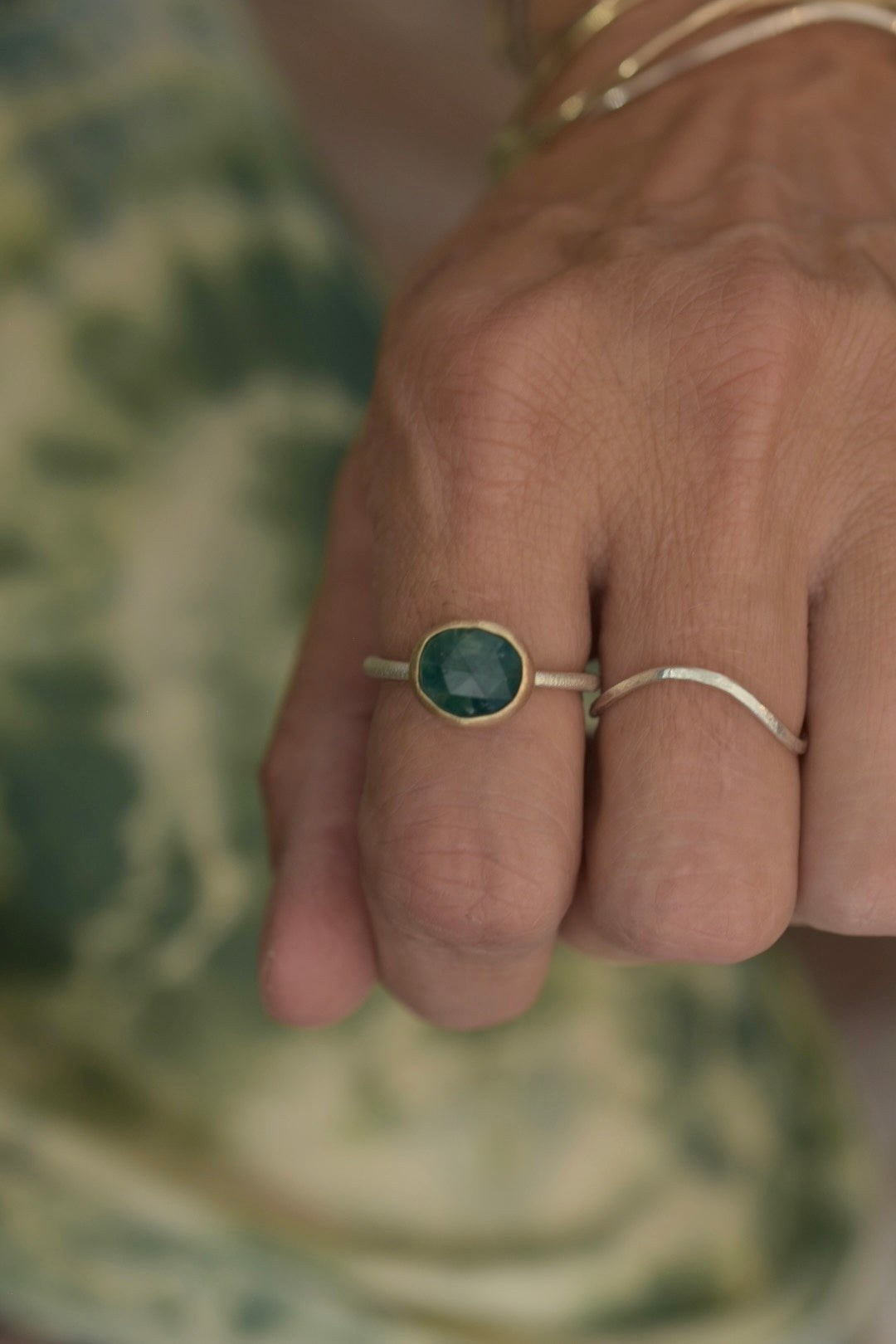 Aegean Green Grandidierite Ring