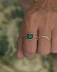 Aegean Green Grandidierite Ring