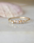 Salted Ring with Diamonds