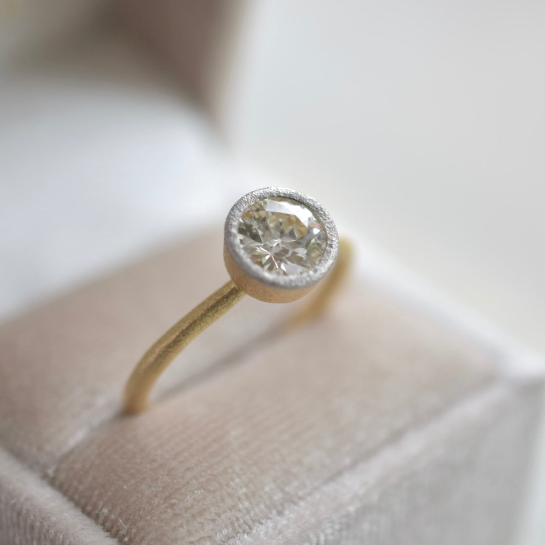 1.77CT Old European Cut Diamond Engagement Ring