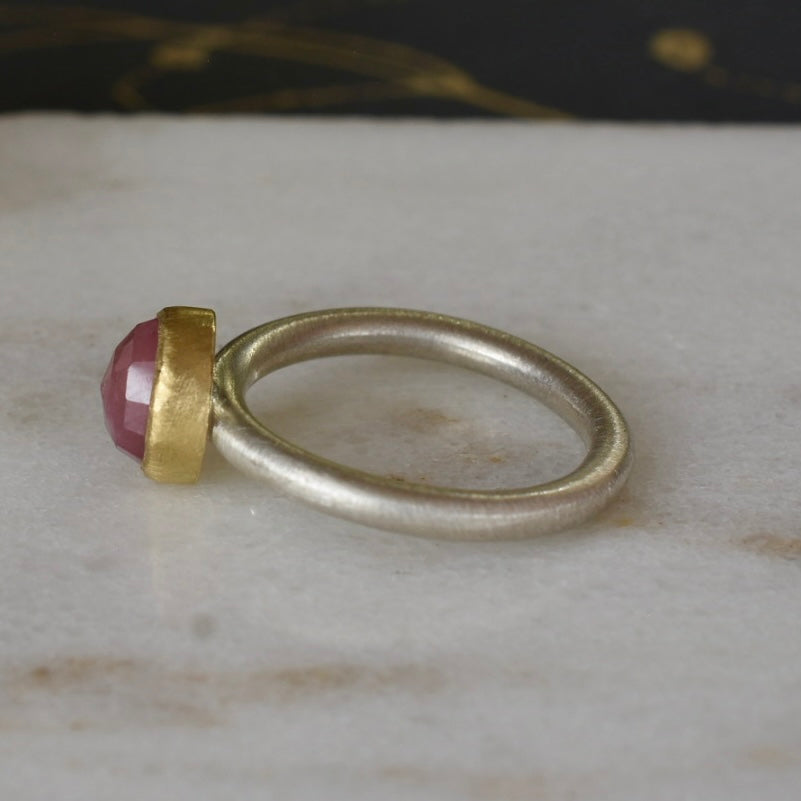 Raspberry Sapphire Ring
