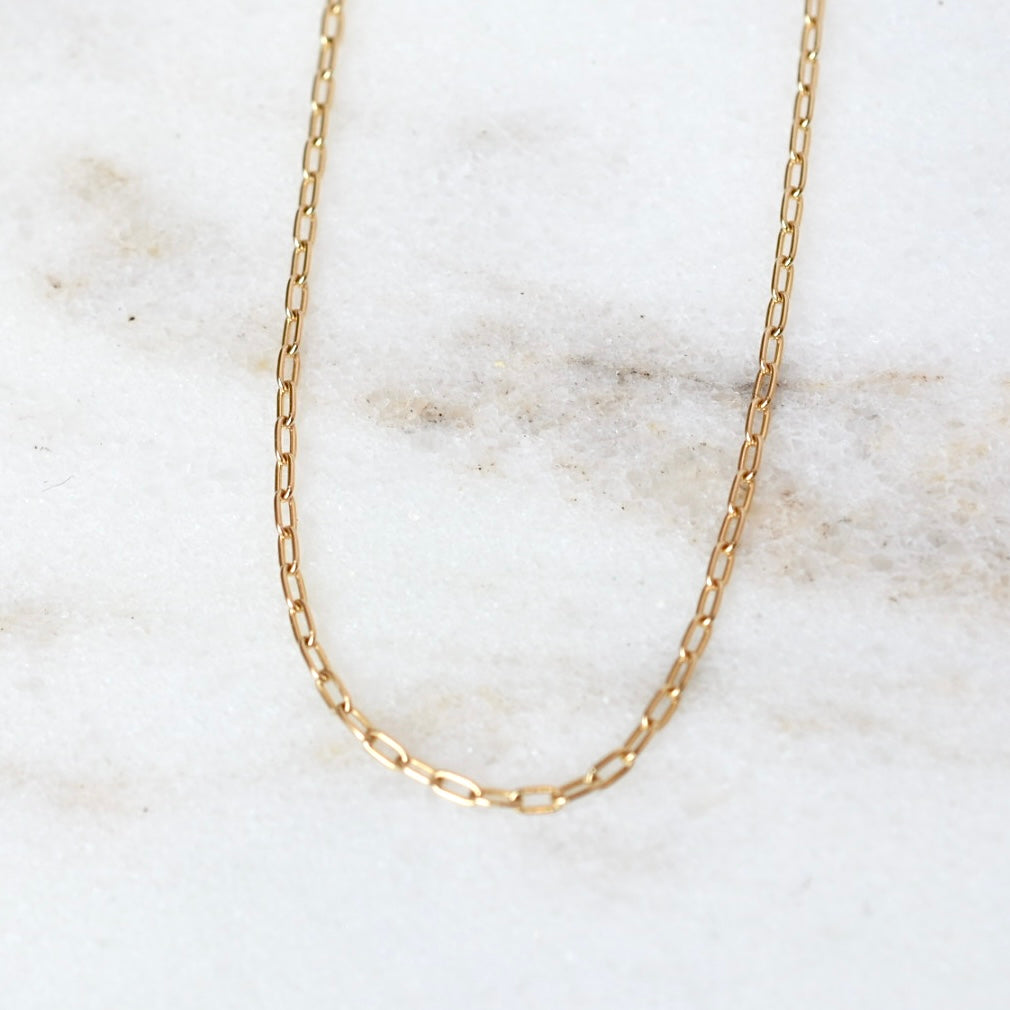 Paperclip Chain | 14k Gold